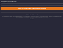 Tablet Screenshot of bannedcontent.com
